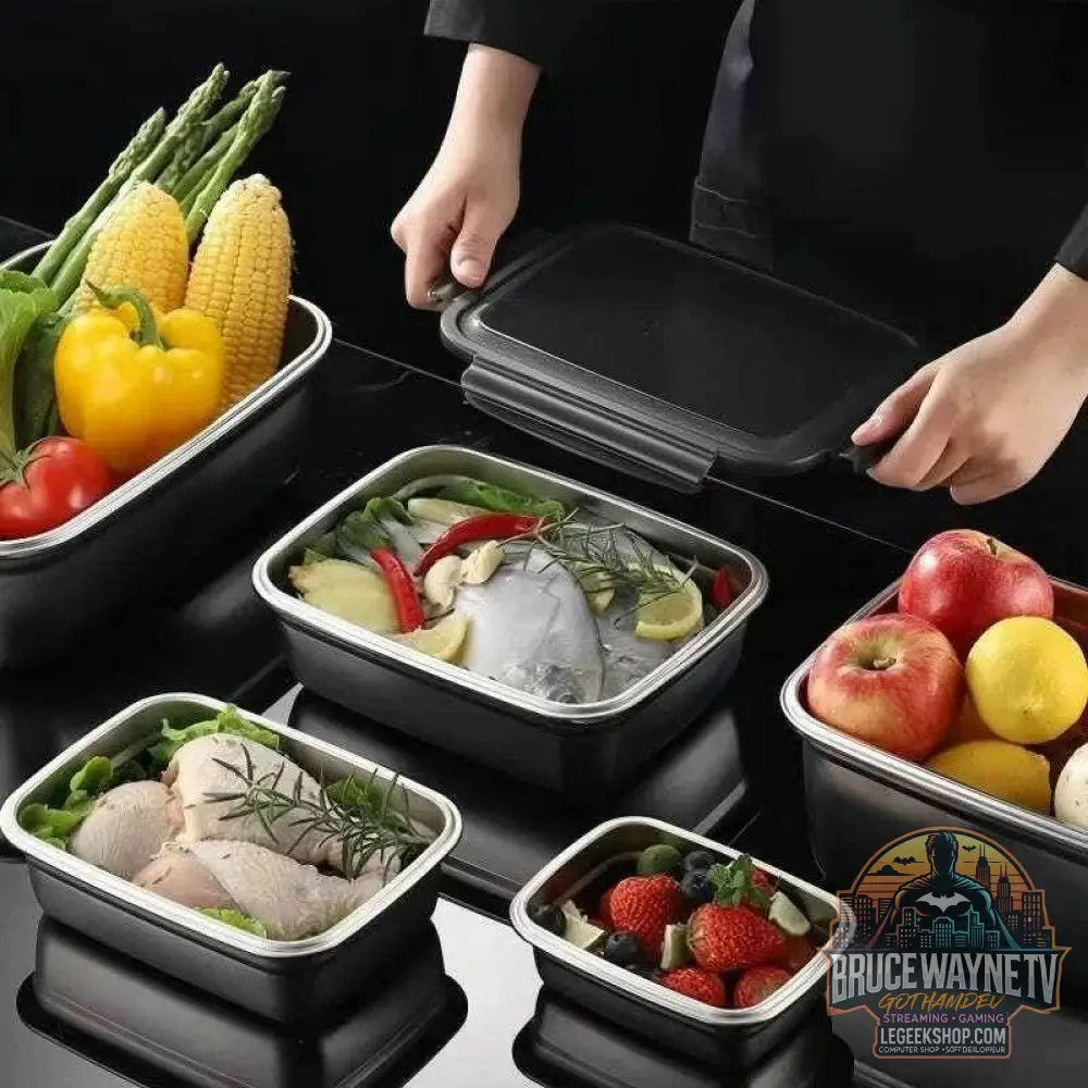 🥗 Boîte Alimentaire Inox 304 Hermétique | Lunch Box Bento Durable - Legeekshop