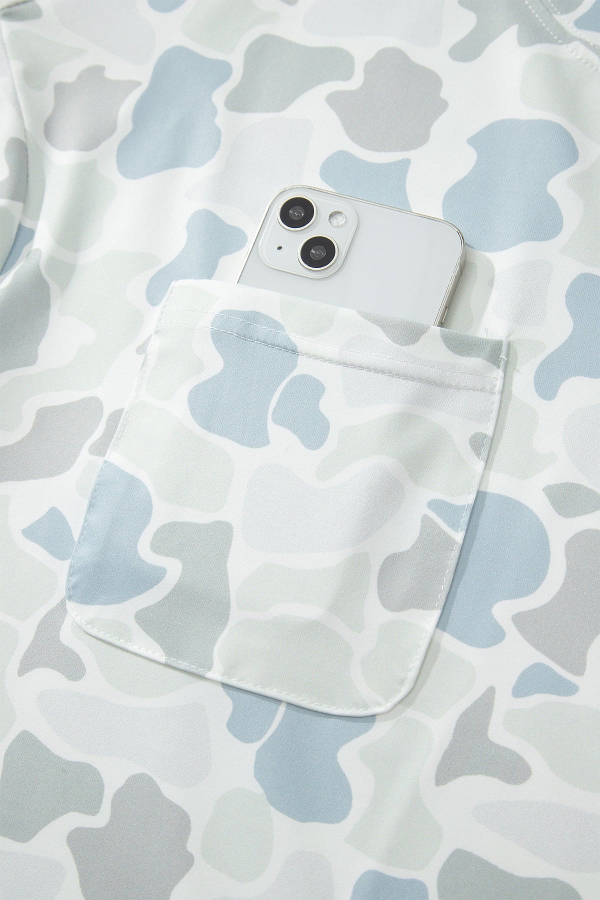 Multicolour Camouflage Print Casual Tee Drawstring Short Set