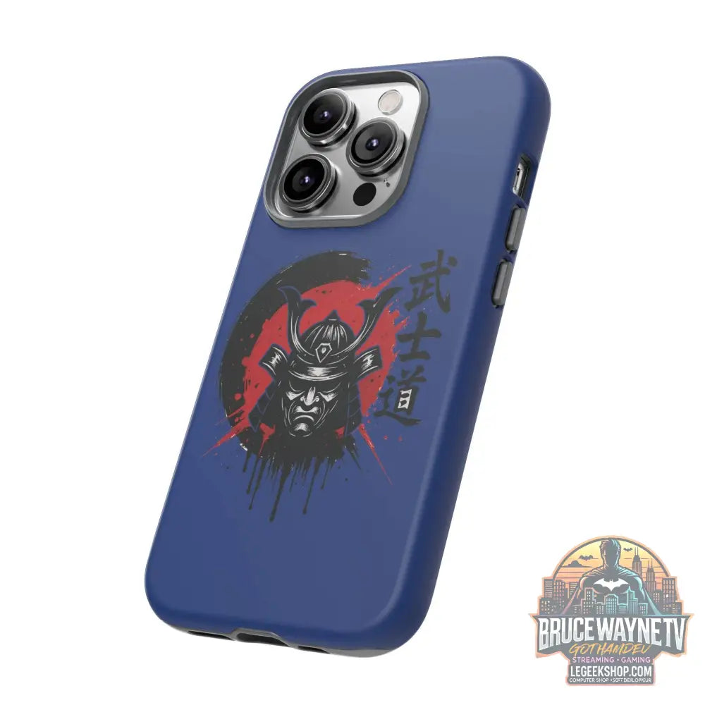 📱 samurai phone case Bleue foncé – coque renforcée iPhone 📱 - Phone Case