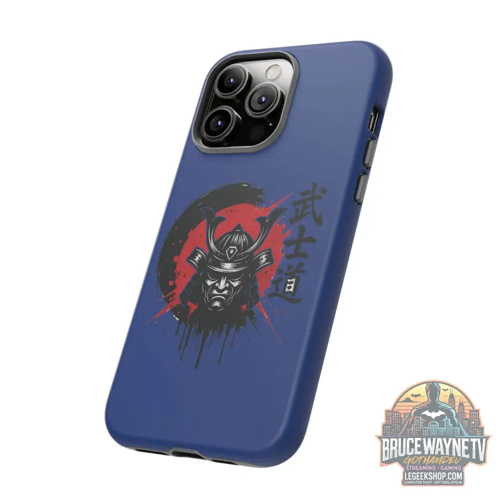 📱 samurai phone case Bleue foncé – coque renforcée iPhone 📱 - Phone Case