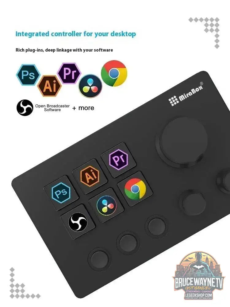 🎮 Clavier Macro Visuel Mirabox N3 – Streamdeck Personnalisable pour PC - Legeekshop
