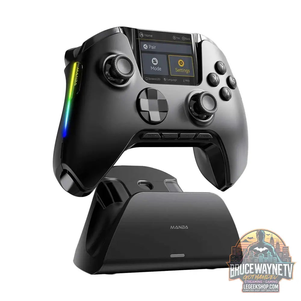 Manbaone - Manette de jeu sans fil intelligente, Joystick PC, Bluetooth et multi-plateforme - Legeekshop