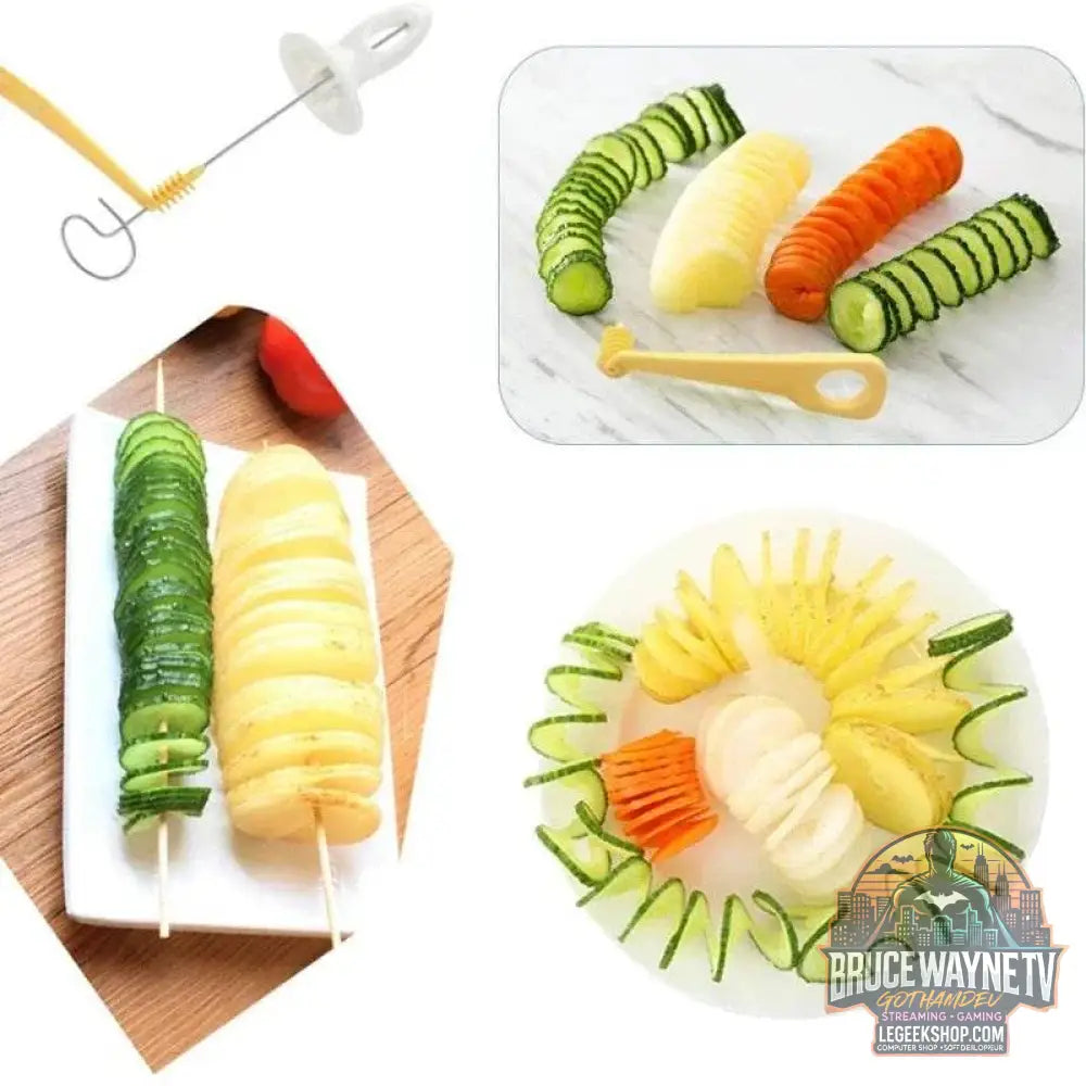 🍢 Kit Barbecue Spirale & Chips – Brochettes, Coupe-Pomme de Terre & Spirale Trancheuse - Legeekshop