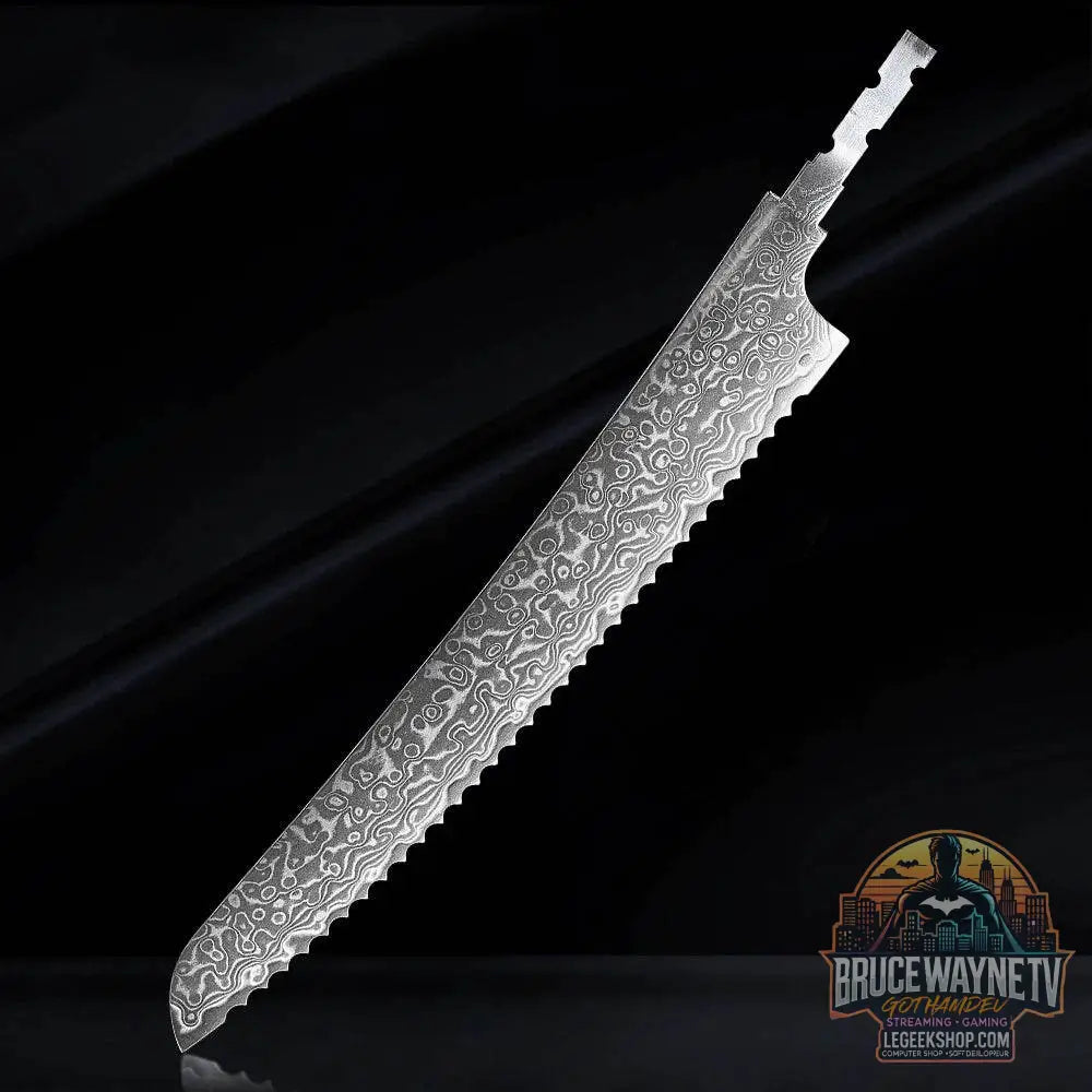 🗡️ TURWHO - Lame Japonaise Forgée Main en Acier Damascus 67 Couches (Sans Manche) - Legeekshop
