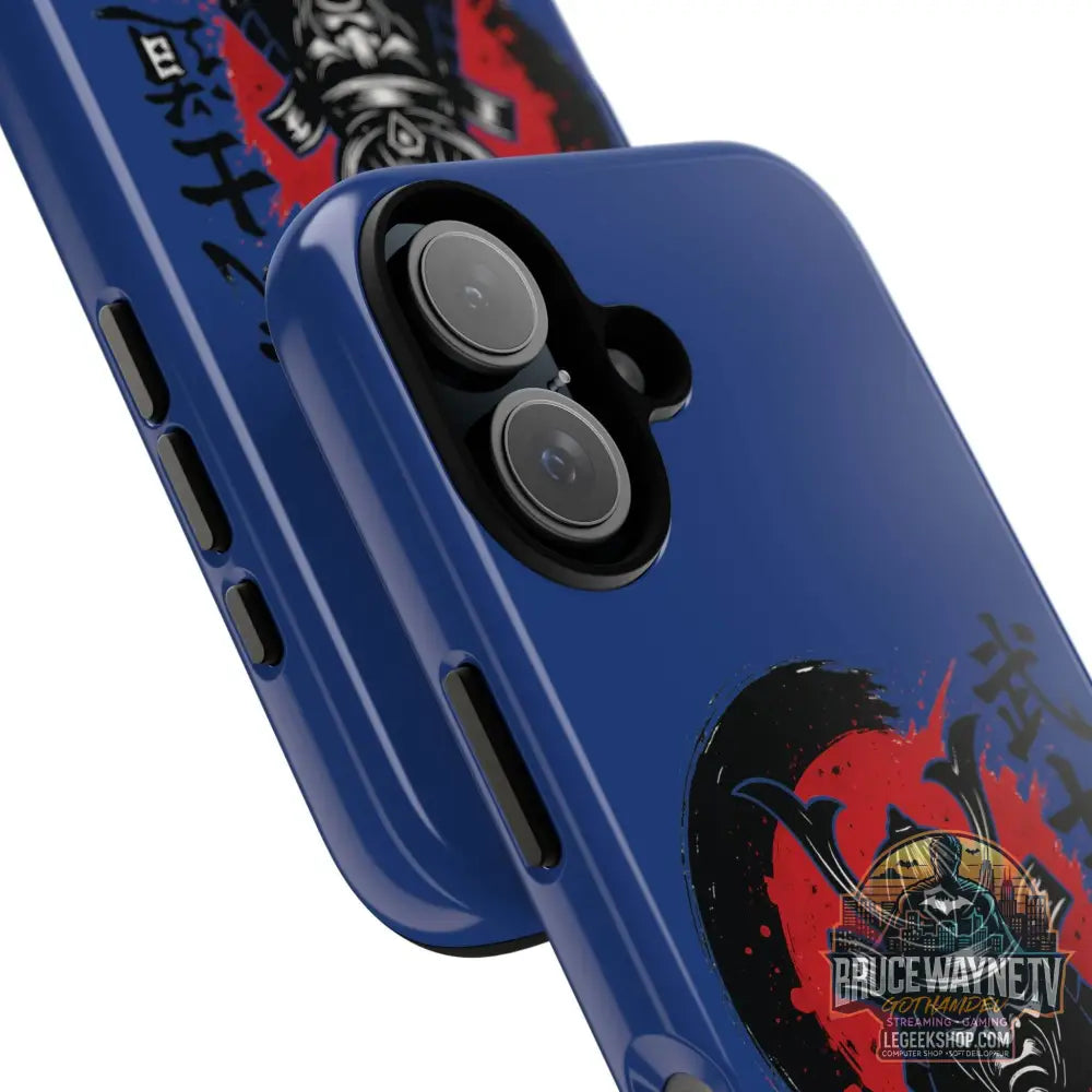 📱 samurai phone case Bleue foncé – coque renforcée iPhone 📱 - Phone Case