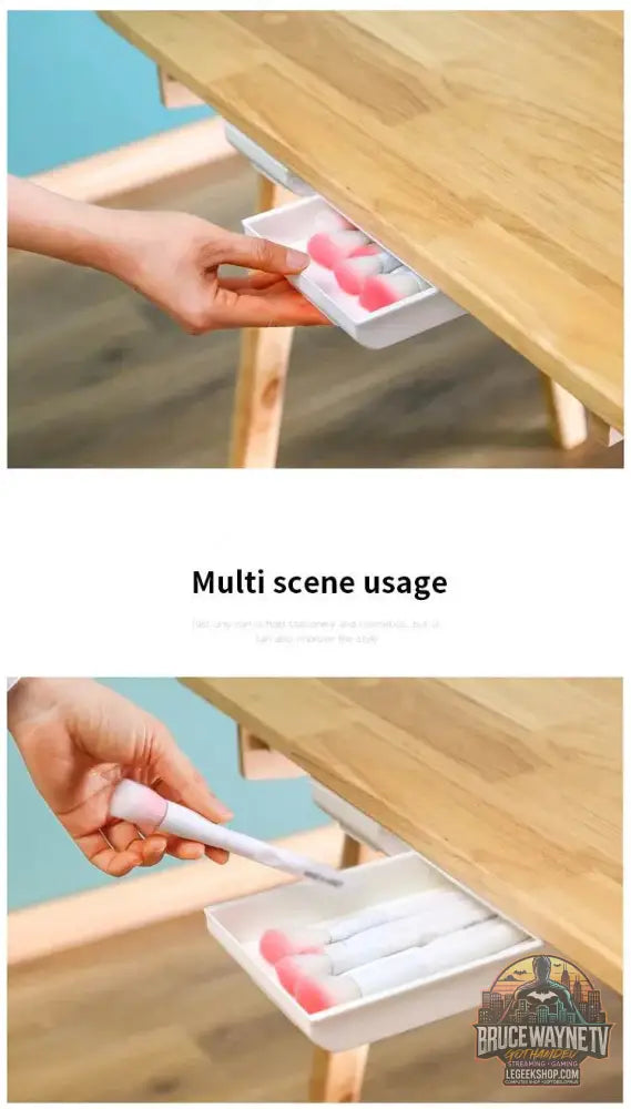 🖇️ Boîte de Rangement Cachée pour Bureau – Tiroir Auto-Adhésif Discret | Organisateur Plastique - Legeekshop