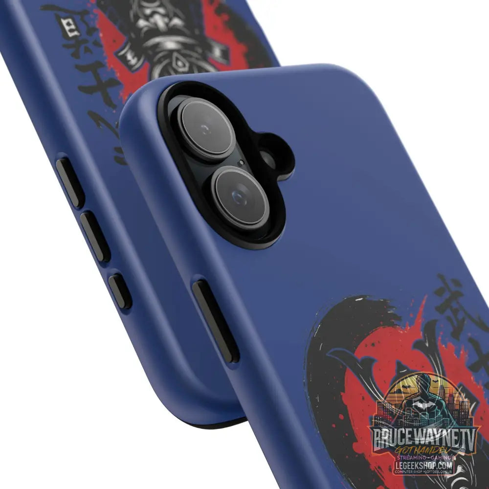 📱 samurai phone case Bleue foncé – coque renforcée iPhone 📱 - Phone Case