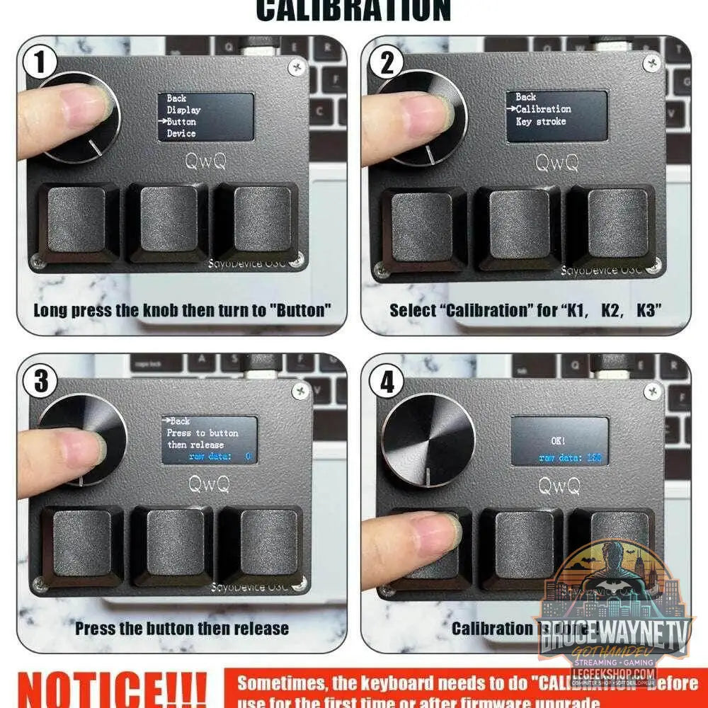 🎮 Mini Clavier Mécanique SayoDevice OSU O3C – Switchs Magnétiques Roses | Écran IPS & Ultra-Vitesse - Legeekshop