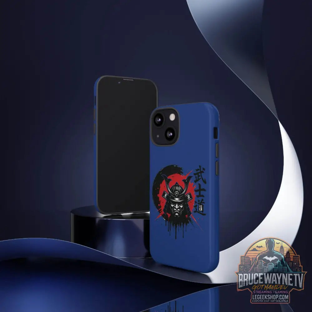 📱 samurai phone case Bleue foncé – coque renforcée iPhone 📱 - Phone Case