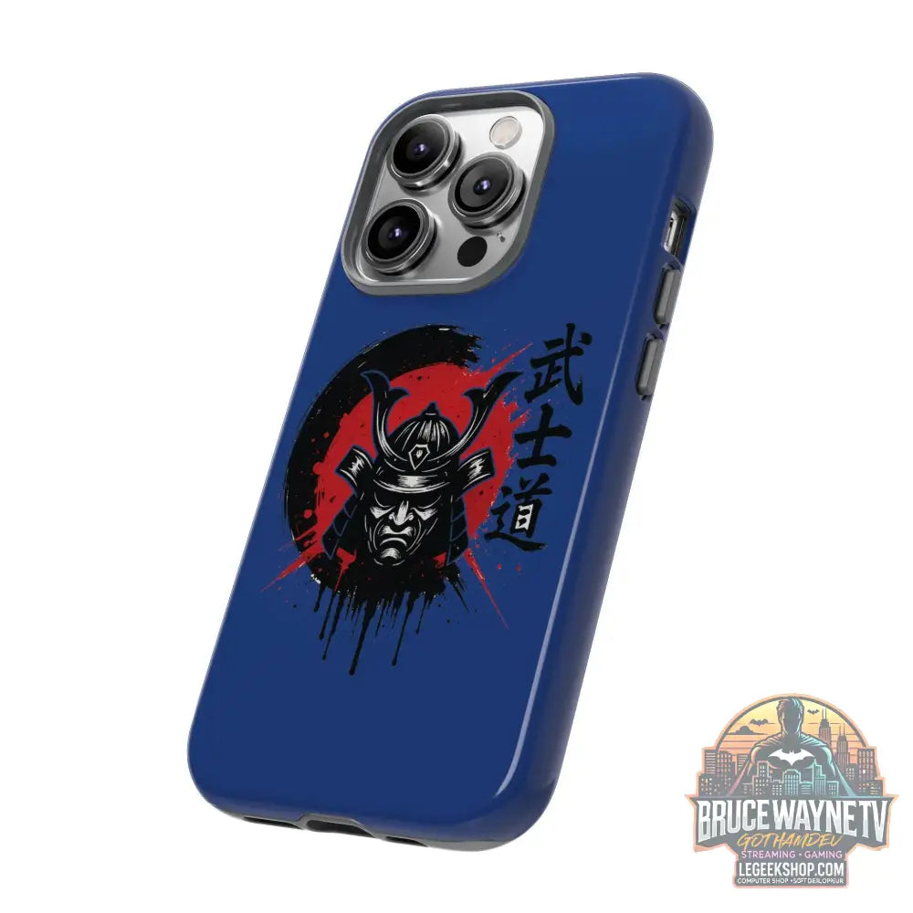 📱 samurai phone case Bleue foncé – coque renforcée iPhone 📱 - Phone Case