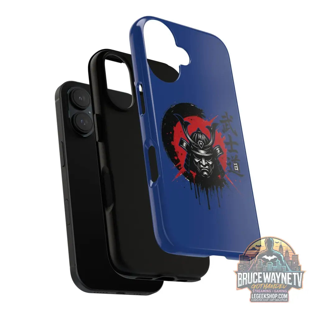 📱 samurai phone case Bleue foncé – coque renforcée iPhone 📱 - Phone Case