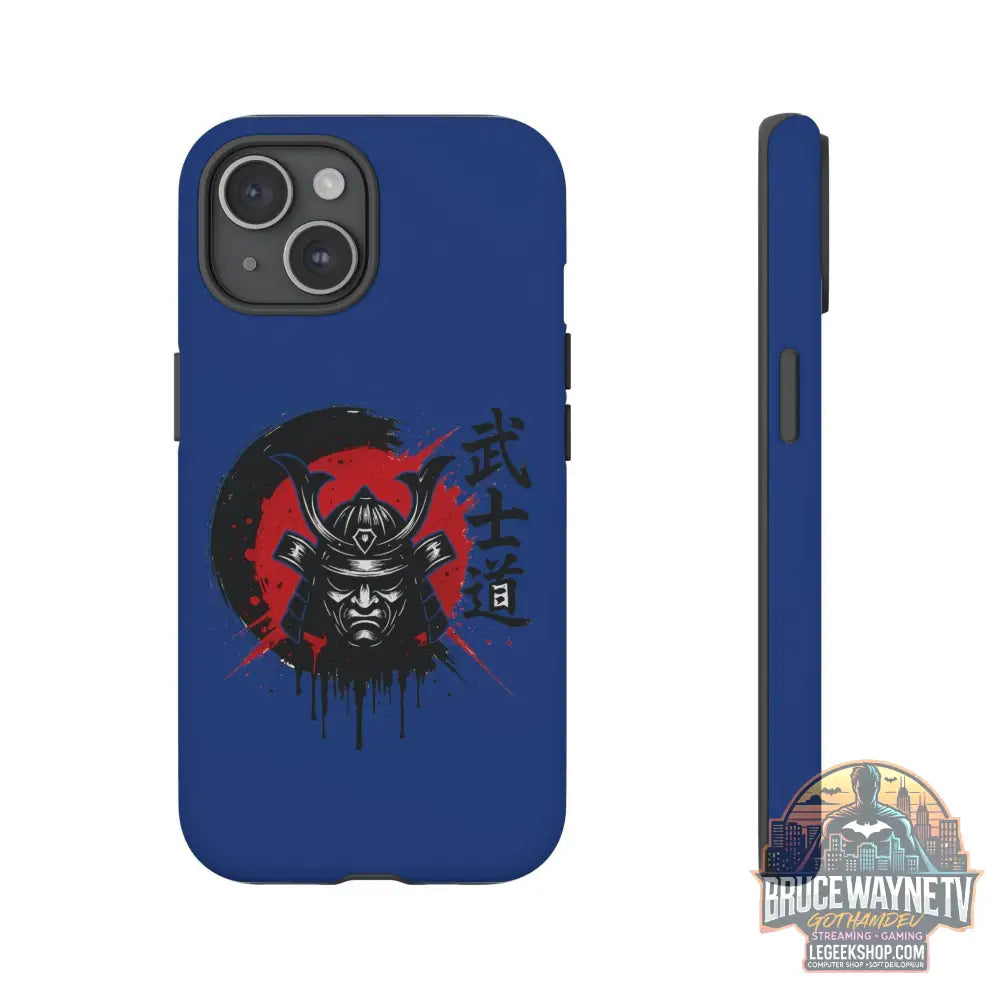 📱 samurai phone case Bleue foncé – coque renforcée iPhone 📱 - Legeekshop