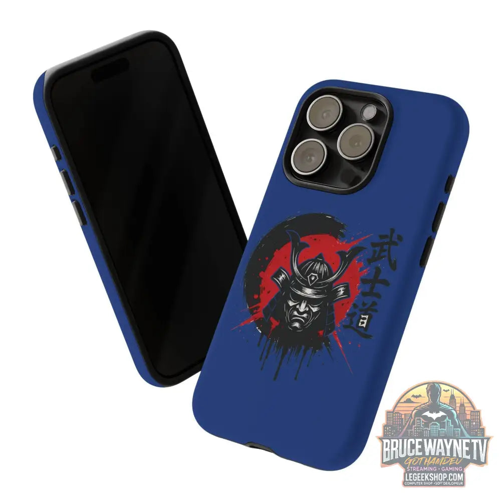📱 samurai phone case Bleue foncé – coque renforcée iPhone 📱 - Phone Case