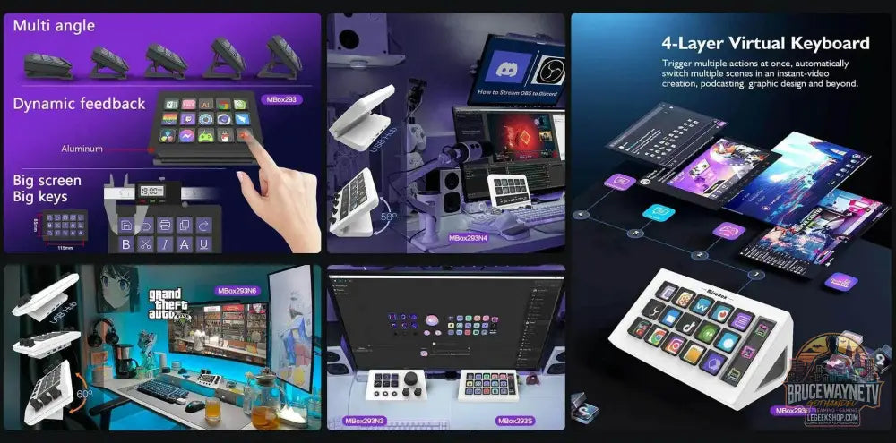 🎛️ Stream Deck Mini – Clavier Visuel 15 Touches LCD Personnalisables | Win / macOS - Legeekshop