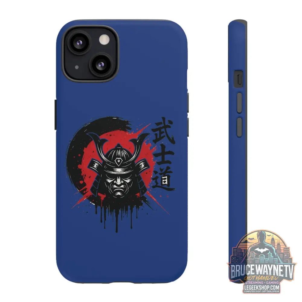 📱 samurai phone case Bleue foncé – coque renforcée iPhone 📱 - Legeekshop