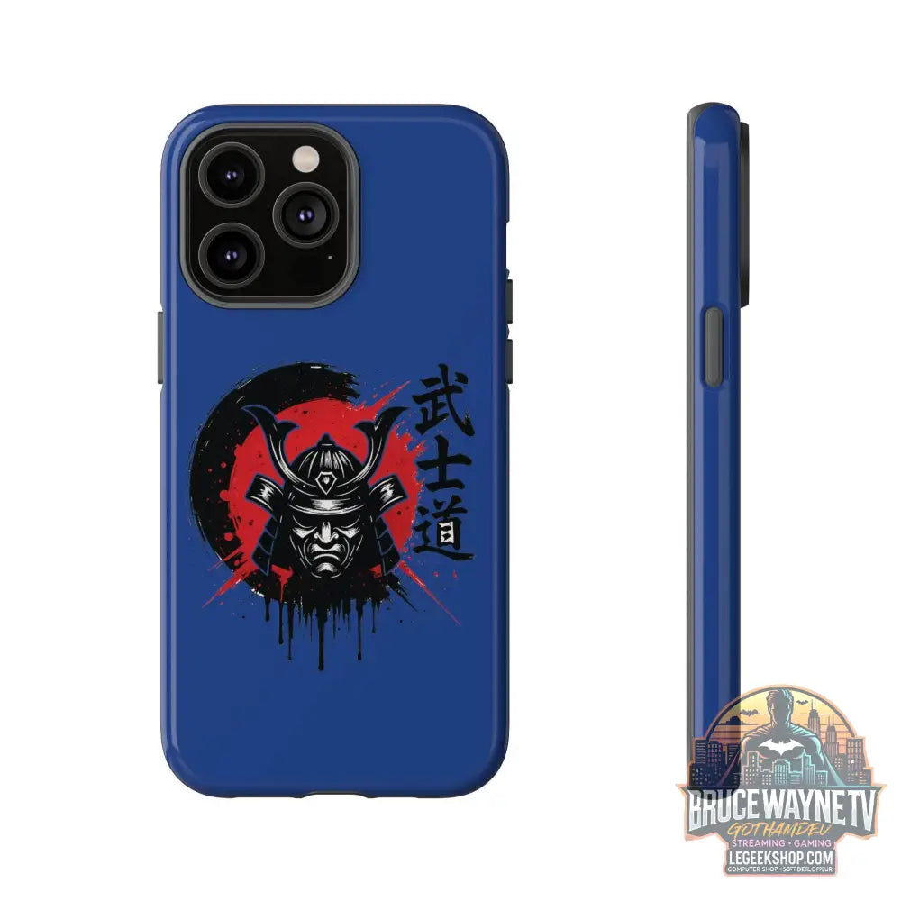 📱 samurai phone case Bleue foncé – coque renforcée iPhone 📱 - Legeekshop