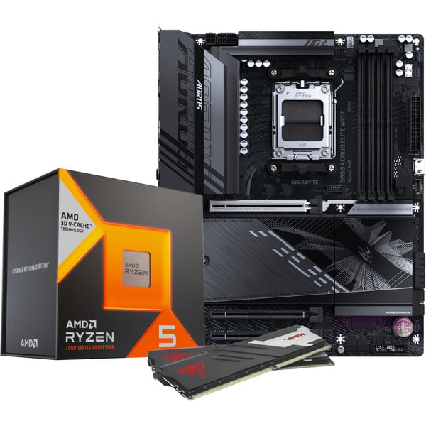 AMD Upgrade Ryzen™ 5 7500X3D + B850 AORUS ELITE WiFi7 + 32GB 6000-30, kit upgrade PC - ALTERNATE