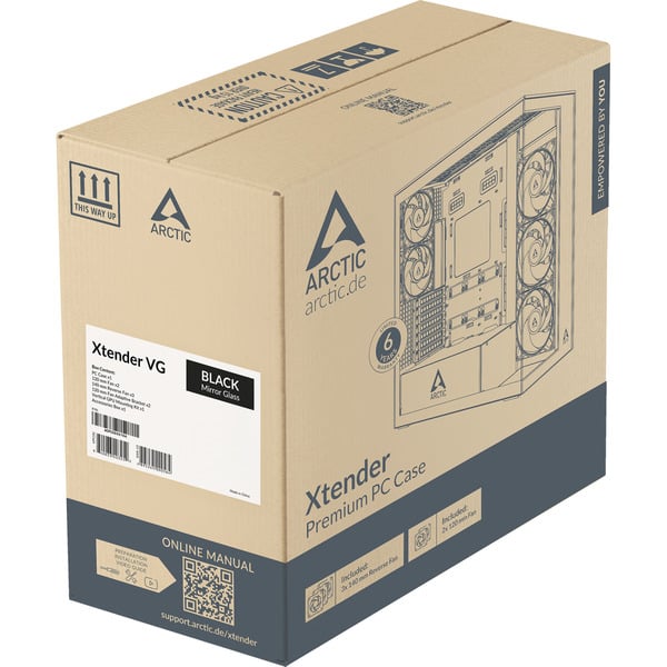 ARCTIC Xtender VG Mirror Black Design, Tower-Gehäuse - ARCTIC - vue 14