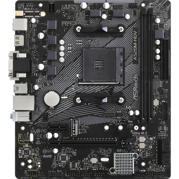 ASRock A520M-HDV, carte mère - ASRock - vue 4