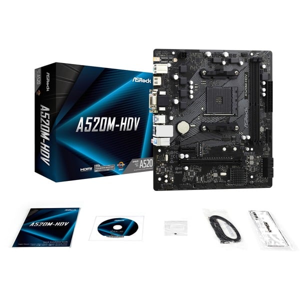 ASRock A520M-HDV, carte mère - ASRock - vue 7