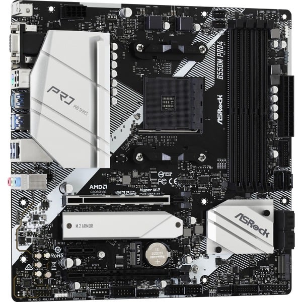 ASRock B550M Pro4, carte mère - ASRock - vue 2