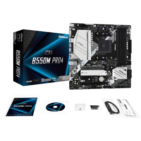 ASRock B550M Pro4, carte mère - ASRock - vue 7