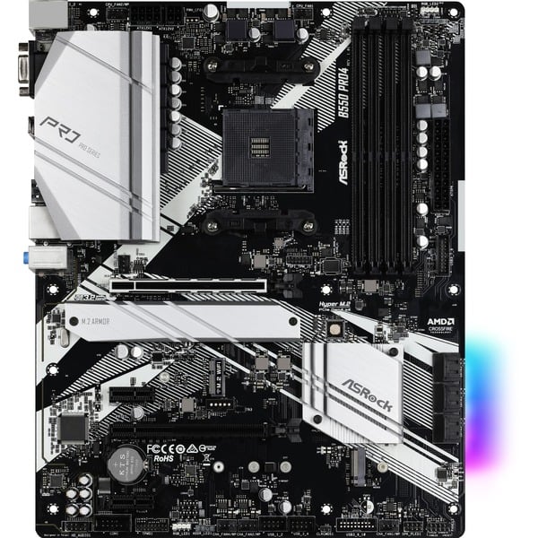 ASRock B550 Pro4, carte mère - ASRock - vue 3