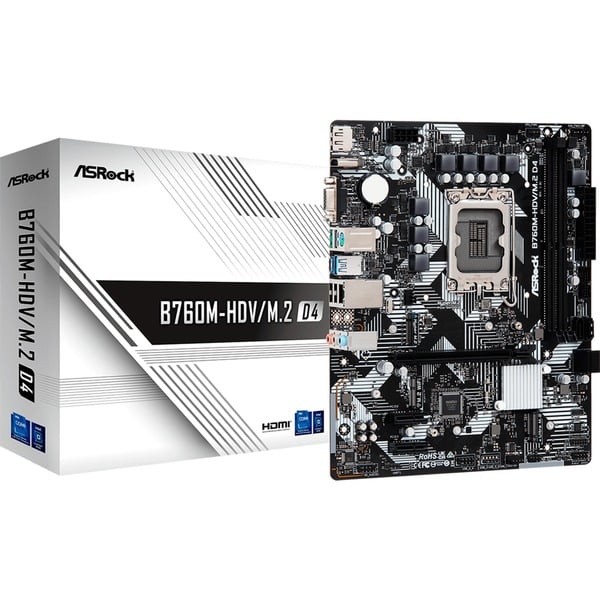 ASRock B760M-HDV/M.2 D4, carte mère - ASRock