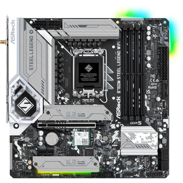 ASRock B760M Steel Legend WiFi, carte mère - ASRock - vue 2
