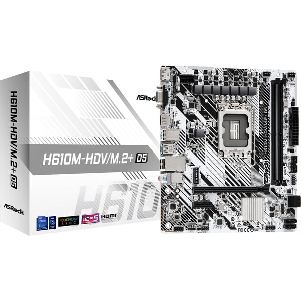 ASRock H610M-HDV/M.2+ D5, carte mère - ASRock