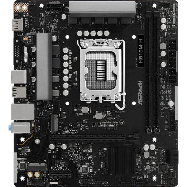 ASRock H810M-H, carte mère - ASRock - vue 3