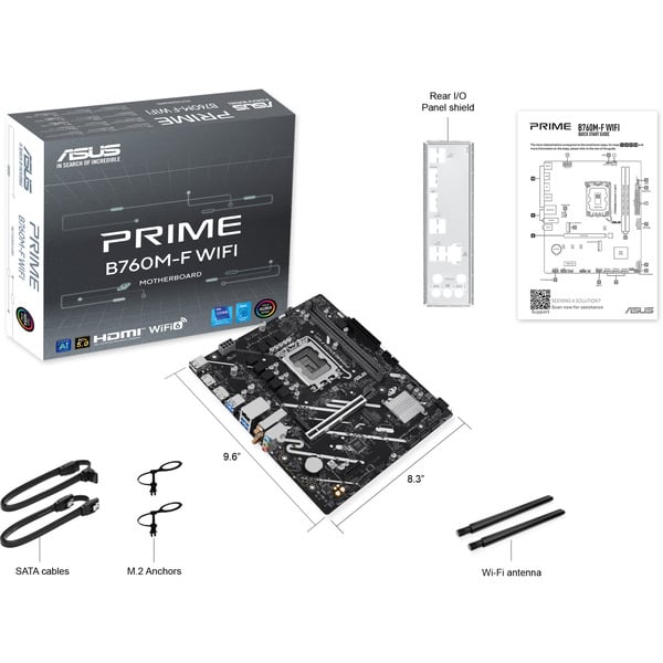 ASUS PRIME B760M-F WIFI, carte mère - ASUS - vue 10