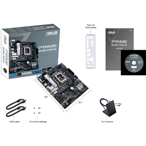 ASUS PRIME H610M-A WIFI D4, carte mère - ASUS - vue 6