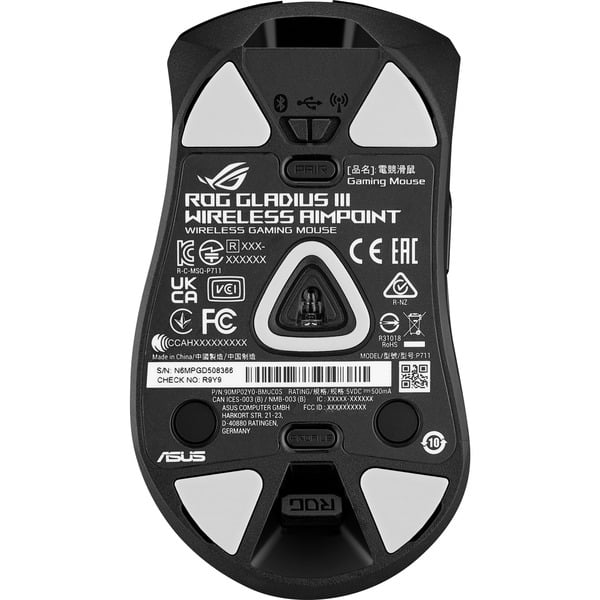 ASUS ROG Gladius III Wireless Aimpoint, souris gaming - vue 4
