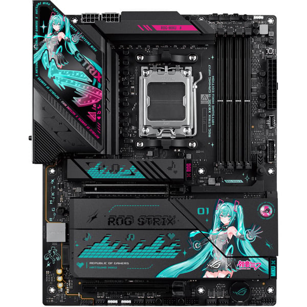 ASUS ROG STRIX X870E-H GAMING HATSUNE MIKU EDITION, carte mère - ASUS - vue 2