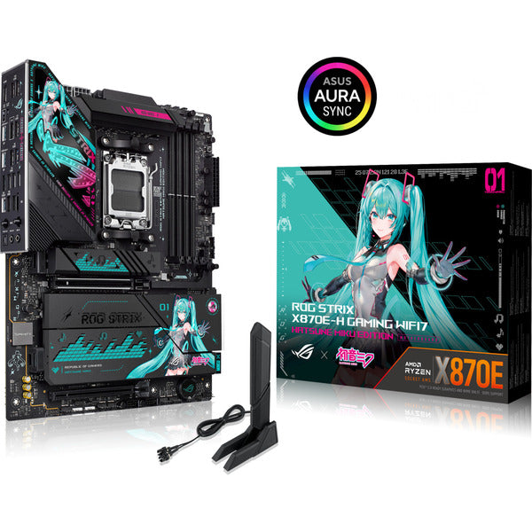 ASUS ROG STRIX X870E-H GAMING HATSUNE MIKU EDITION, carte mère - ASUS - vue 12