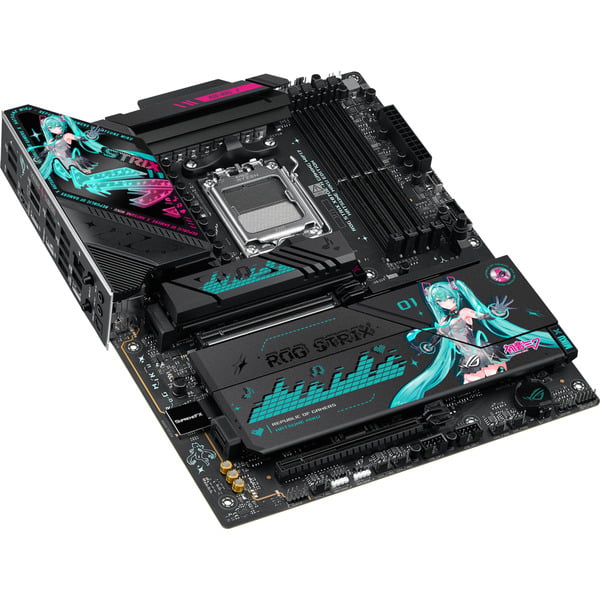ASUS ROG STRIX X870E-H GAMING HATSUNE MIKU EDITION, carte mère - ASUS - vue 3