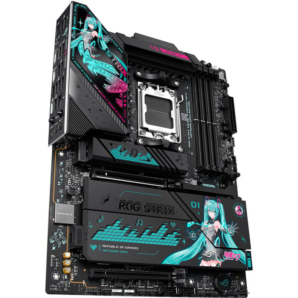 ASUS ROG STRIX X870E-H GAMING HATSUNE MIKU EDITION, carte mère - ASUS - vue 4