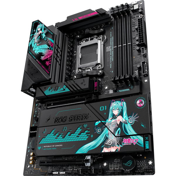 ASUS ROG STRIX X870E-H GAMING HATSUNE MIKU EDITION, carte mère - ASUS - vue 6