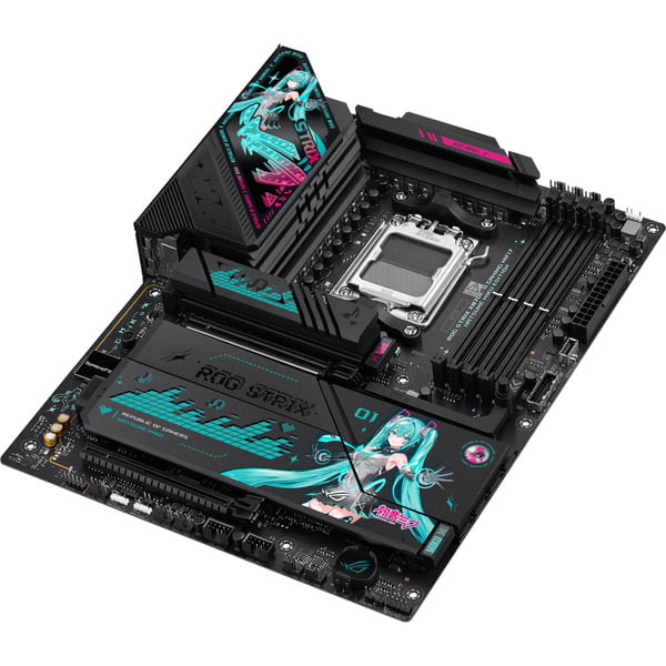 ASUS ROG STRIX X870E-H GAMING HATSUNE MIKU EDITION, carte mère - ASUS - vue 7