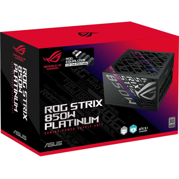ASUS ROG Strix 850W Platinum (ROG Equalizer), alimentation PC - ASUS - vue 14