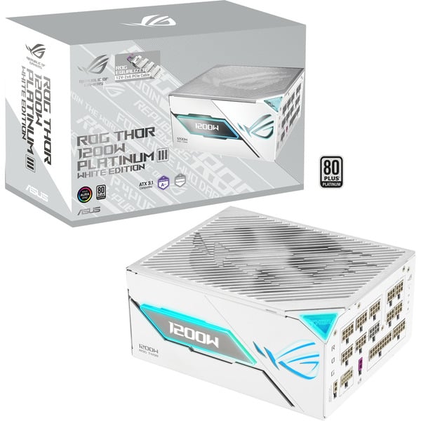 ASUS ROG Thor 1200W Platinum III White Edition (ROG Equalizer), alimentation PC - ASUS