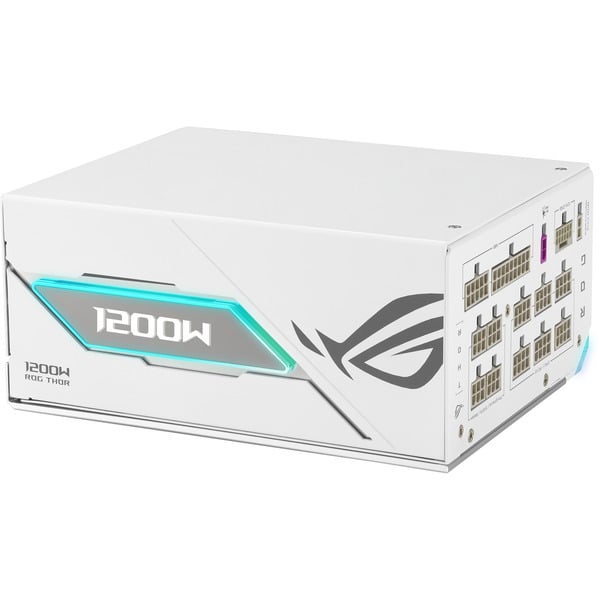 ASUS ROG Thor 1200W Platinum III White Edition (ROG Equalizer), alimentation PC - ASUS - vue 3