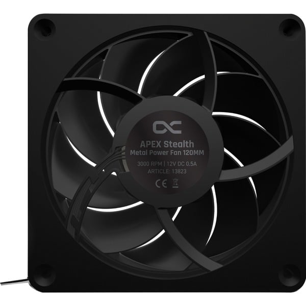 Alphacool Apex Stealth Metal Power 120mm Lüfter 3000rpm, Gehäuselüfter - Alphacool - vue 3