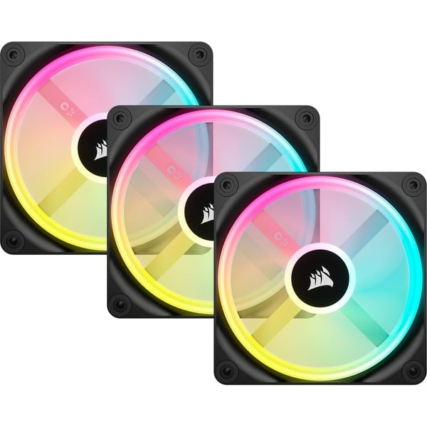 Corsair iCUE LINK QX120 RGB 120-mm-PWM-Lüfter, Gehäuselüfter - Corsair - vue 3