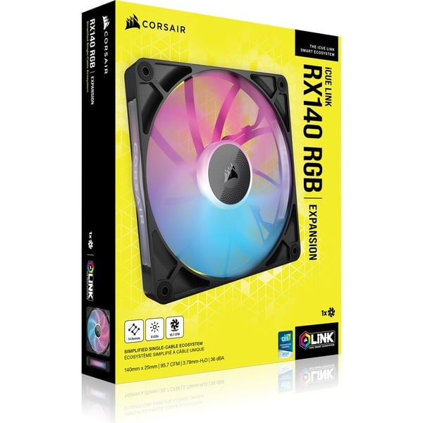 Corsair iCUE LINK RX140 RGB, Gehäuselüfter - Corsair - vue 12