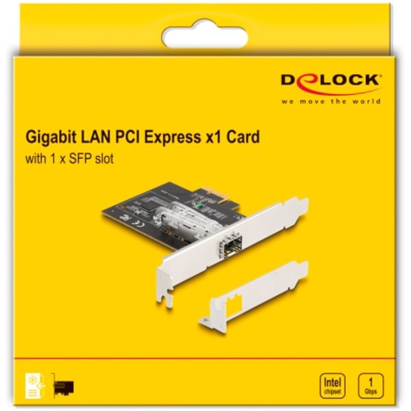 DeLOCK PCI Express x1 Karte zu 1 x SFP Slot Gigabit LAN i210, adaptateur réseau - DeLOCK - vue 5