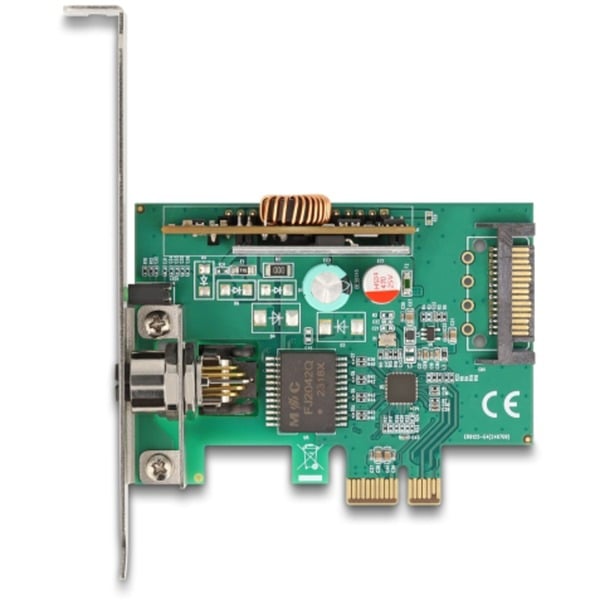 DeLOCK PCI Express x1 carte réseau 2,5 Gigabit LAN 1x M12, adaptateur réseau - DeLOCK - vue 2