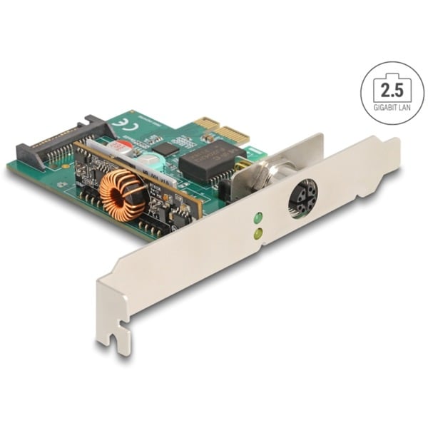DeLOCK PCI Express x1 carte réseau 2,5 Gigabit LAN 1x M12, adaptateur réseau - DeLOCK - vue 3