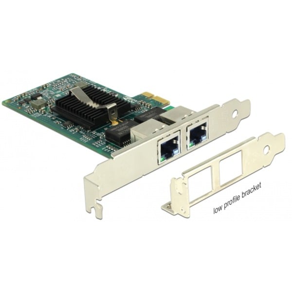 DeLOCK PCIe > 2 x Gigabit LAN, adaptateur réseau - DeLOCK - vue 2